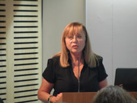 Dra. Tatiana Paravic, realizando clase Inaugural